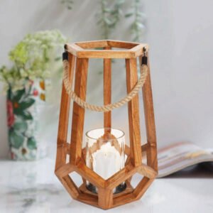 wooden christmas lantern